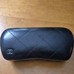 CHANEL Black Quilted Sunglasses Case